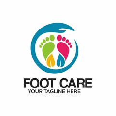 foot leaf logo, green foot logo
