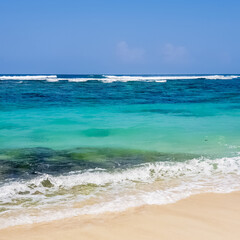 View on Karma beach on Bali, Indonesia
