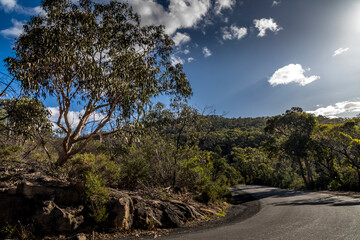 Hiking paths in the Grampians National Park in Victoria, Australia.