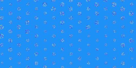 Light multicolor vector natural backdrop with flowers.