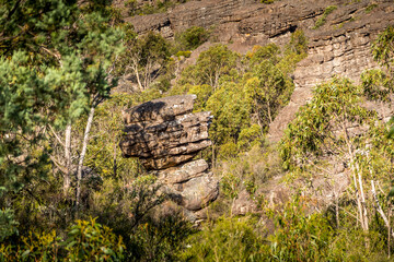 Mountainous landscape in the Grampians National Park in Victoria, Australia.