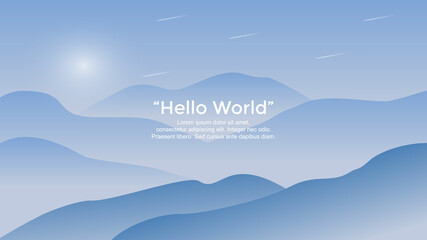 Fototapeta na wymiar Premium vector banners with polygonal landscape illustration background.