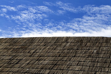 Adobe House Bamboo roof
