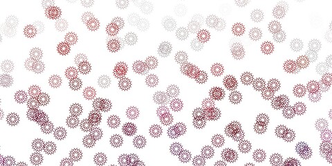 Light purple vector natural backdrop with flowers.