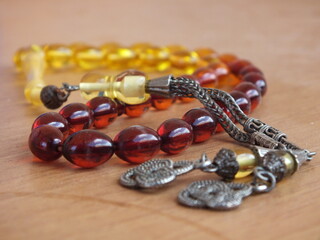 Red & Yellow Paternoster Silver Jewelery