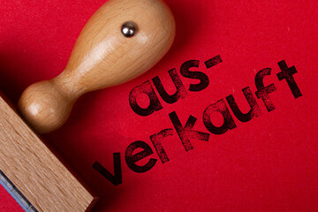 Stempel Ausverkauft