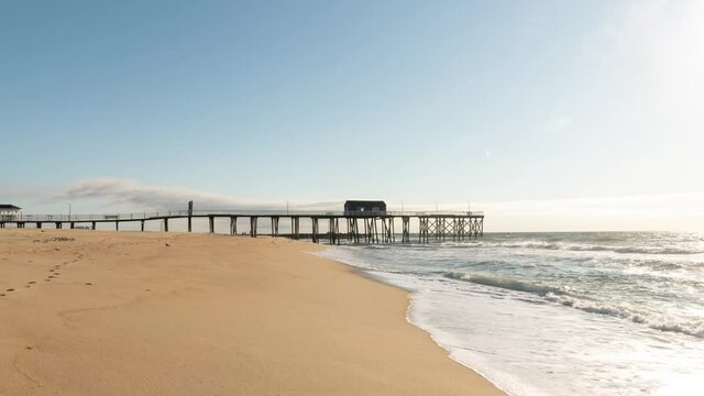 Belmar NJ Morning Beach Walk Hyperlapse Timelapse Video