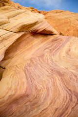 Valley of Fire wave rock formations, Nevada, USA