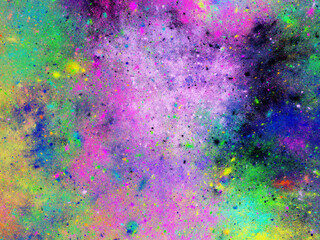 rainbow abstract fractal background 3d rendering illustration