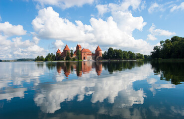 Trakai Castle, a major tourist attraction in Lithuania.