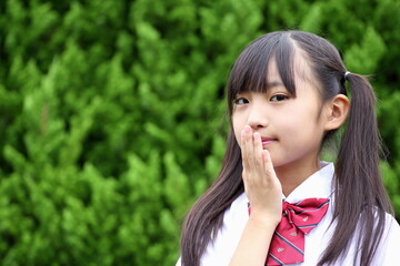 秘密を守る中学生　他言無用
