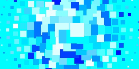 Light BLUE vector template in rectangles. Modern design with rectangles in abstract style. Design for your business promotion.