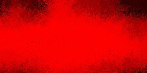 Dark orange vector background with bubbles.