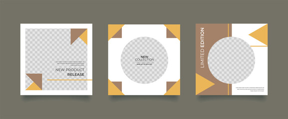 Unique Editable modern Social Media banner Template.Promotional web banner for social media. Elegant sale and discount promo. Fashion and lifestyle blog templates, web banners
