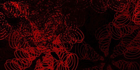 Dark red vector background with spots.