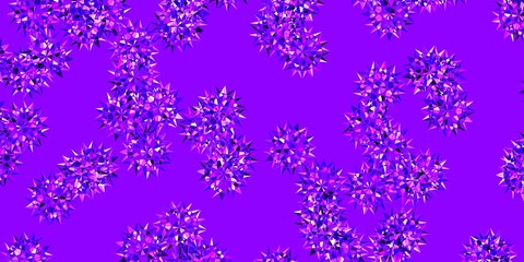 Light Purple, Pink vector natural artwork with flowers.