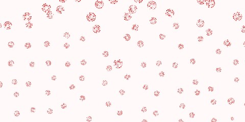 Light red vector natural backdrop with flowers.