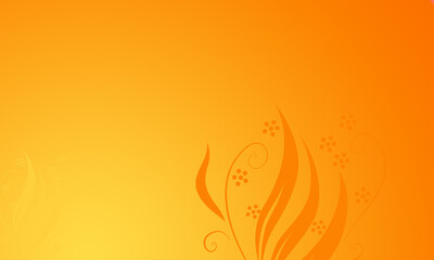 edler Hintergrund gelb gold orange, Pastell sonniges Leuchten Licht Sonnenschein, helle Blätter Ranken floral in Ecken am Rand,  luxuriös goldenes zeitloses Design oder einfach nur elegant Gold Layout