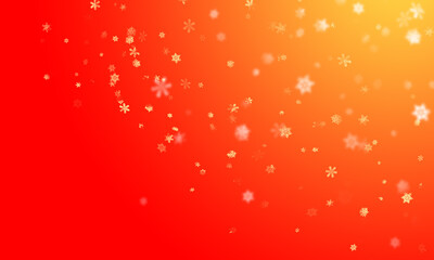edler Hintergrund rot orange, Pastell sonniges Leuchten Licht Weihnachten christmas, Schnee Schneeflocken Glitzer luxuriös zeitloses Design oder einfach nur elegant Layout Vorlage Template