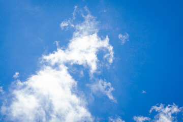 Fototapeta na wymiar Blur clouds on the sky with sun light, nature