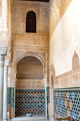 Patios and buildings of the Alhambra Interior of the Alhambra.