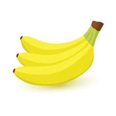 Banana fruit icon. Modern simple flat vegetarian sign.