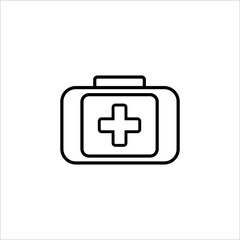 medical bag line icon