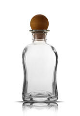 empty tincture bottle with a round stopper