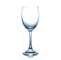 Empty wine glass isolated on white background.  This has clipping path.