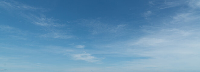 Clear blue sky background. Cloudy background.