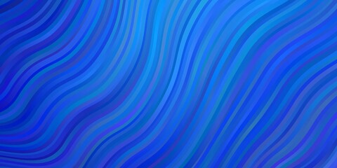 Light BLUE vector layout with wry lines. Abstract gradient illustration with wry lines. Best design for your posters, banners.
