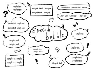 speech bubble(下向き）２