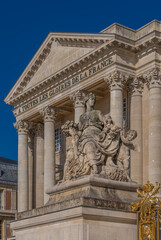 Obraz premium Versailles, France - 06 19 2020: exterior view of the Castle of Versailles