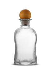 glass empty tincture bottle
