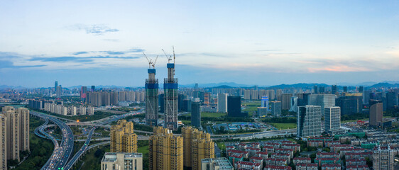 view of the city of hangzhou