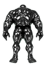 Silhouette of a bodybuilder, anatomy, muscles, back side, 3d rendering, 3d illustration