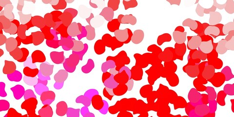 Obraz premium Light pink, yellow vector background with random forms.