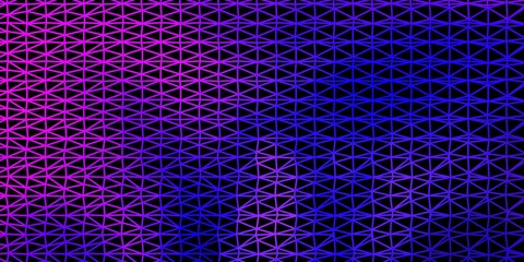 Dark purple, pink vector poly triangle template.