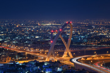 Al Wahda Arches in West bay Area, Tallest Monument of the City 