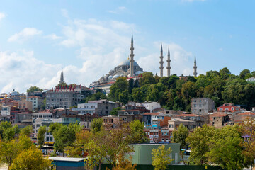 Istanbul the capital of Turkey, eastern tourist city Ariel View.