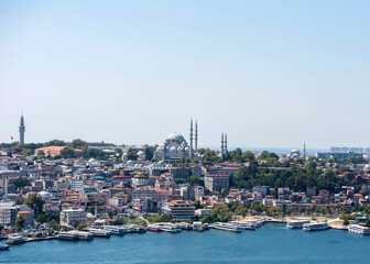Obraz premium Istanbul the capital of Turkey, eastern tourist city Ariel View.