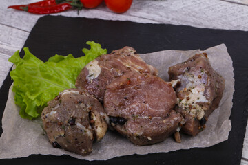 Marinated pork meat ready for coocking