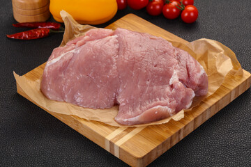 Raw pork meat