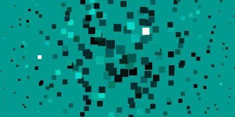 Light Blue, Green vector texture in rectangular style. Colorful illustration with gradient rectangles and squares. Best design for your ad, poster, banner.