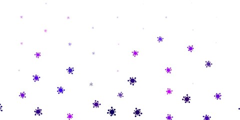 Light purple vector texture with disease symbols.