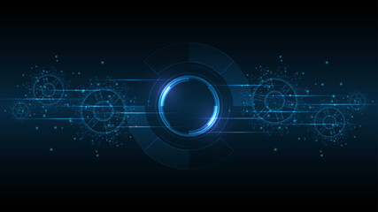 Abstract technology background Hi-tech communication concept innovation background vector illustration
