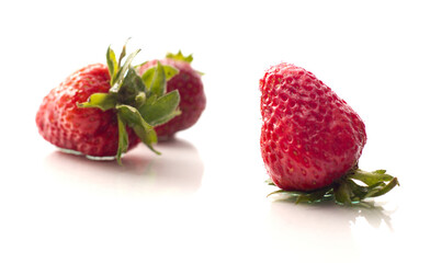 red strawberry isolated on white background 10