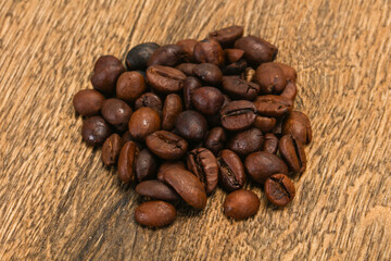 Roasted coffee beans for cooking