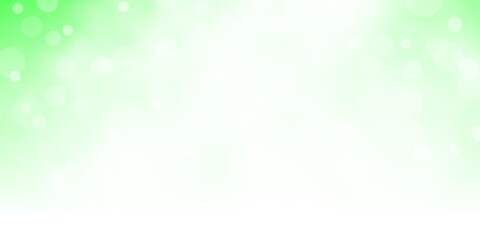 Light Green vector background with circles. Abstract decorative design in gradient style with bubbles. Pattern for wallpapers, curtains.