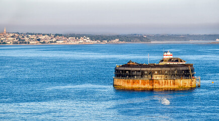 No Man's Land Fort in Solent off the coast of the Isle of Wight in the United Kingdom